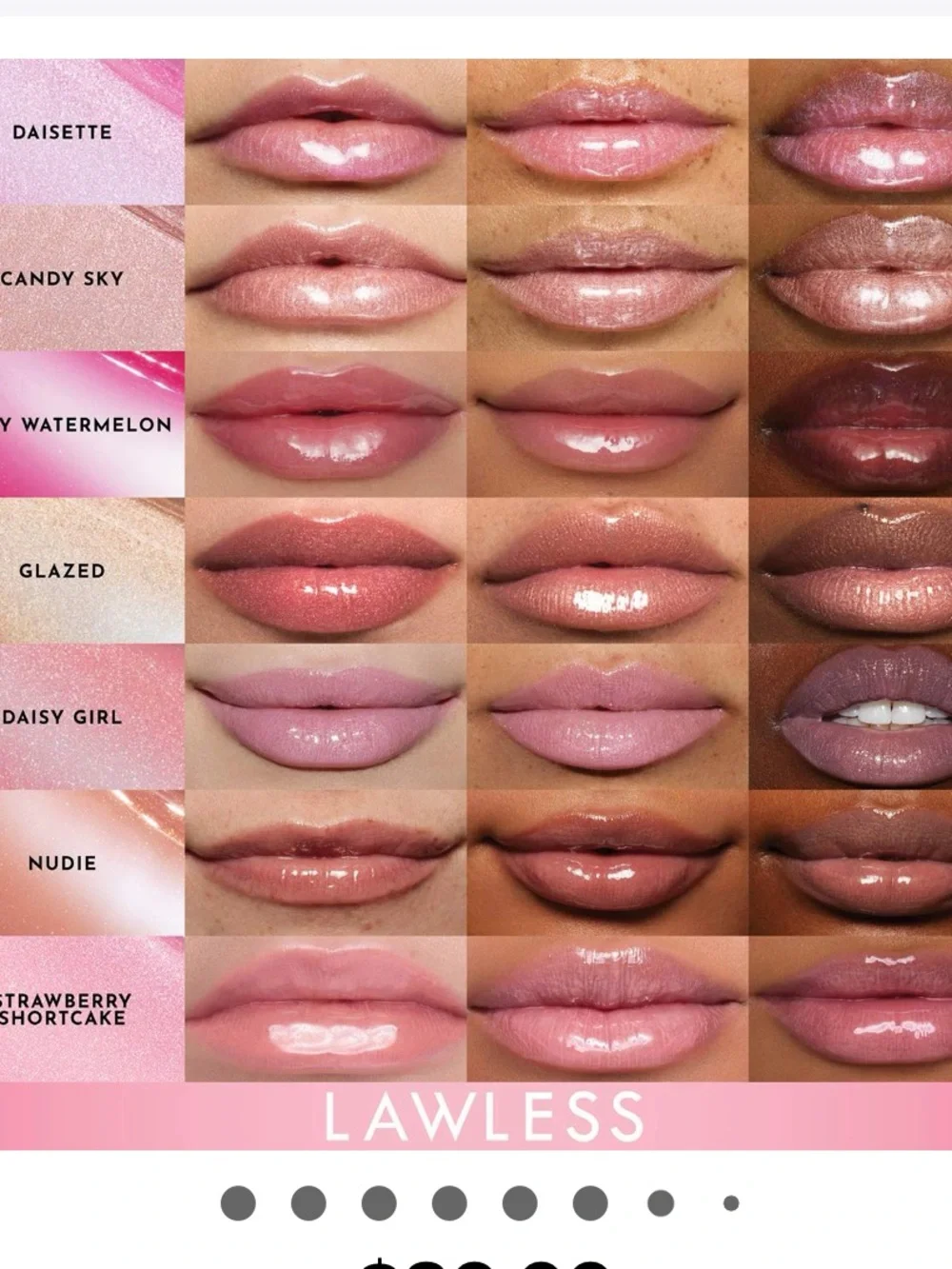 🌷Lawless Strawberry Shortcake Forget the Filler Plumping Lip Gloss New FullSz